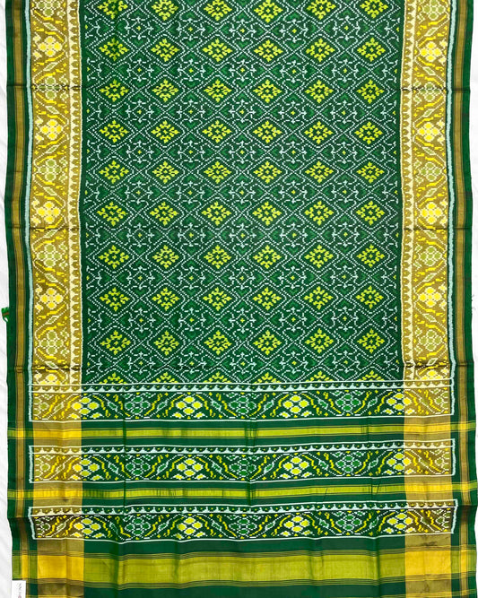 Green Panchanda Patola Saree