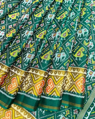 Rama Green Narikunj Patola Saree