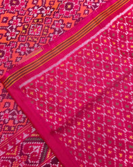 Pink & Peach Navratan Patola Saree