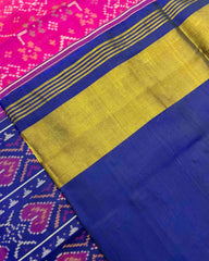 Blue & Pink Navratan Patola Saree