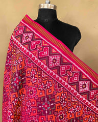 Pink & Orange Navratan Patola Dupatta