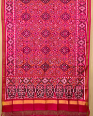 Pink & Orange Navratan Patola Dupatta