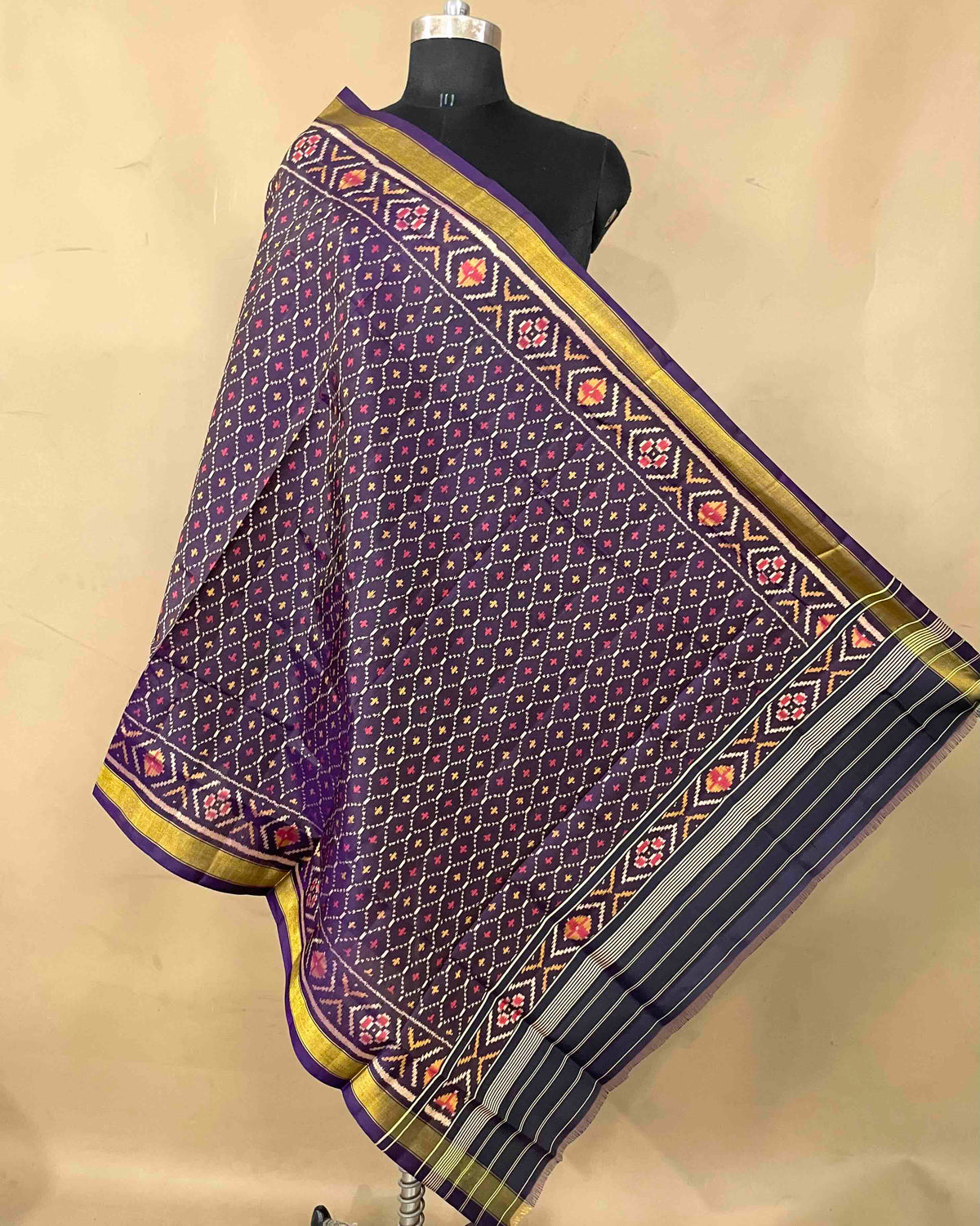 Purple Booty Patola Dupatta