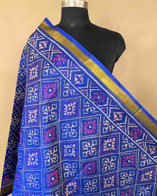 Blue Panchanda Patola Dupatta