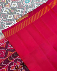 Red & White Manekchowk Patola Saree