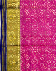 Blue & Pink Navratan Patola Saree