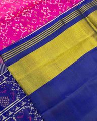 Blue & Pink Navratan Patola Saree