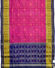 Blue & Pink Panchanda Patola Saree