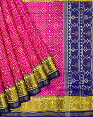 Blue & Pink Panchanda Patola Saree