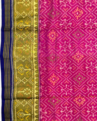 Blue & Pink Panchanda Patola Saree