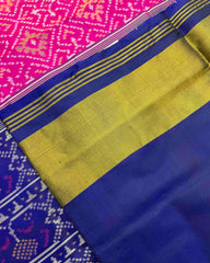 Blue & Pink Panchanda Patola Saree