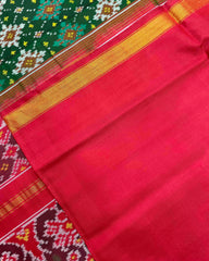 Red & Green Panchanda Patola Saree