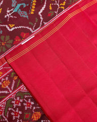 Red & Maroon Narikunj Patola Saree