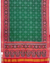 Red & Green Navratan Patola Saree