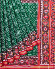 Red & Green Navratan Patola Saree