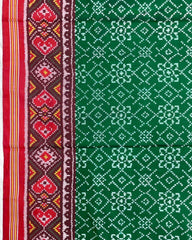 Red & Green Navratan Patola Saree