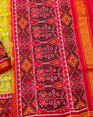 Red & Yellow Darambhatt Patola Saree