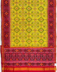 Red & Yellow Navratan Patola Saree