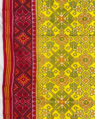 Red & Yellow Navratan Patola Saree