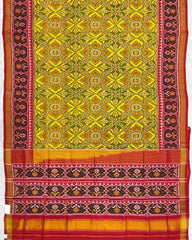 Red & Yellow Manekchowk Patola Saree