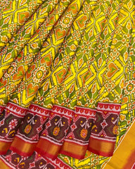 Red & Yellow Manekchowk Patola Saree