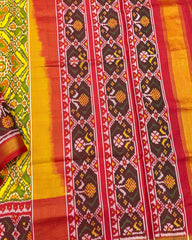 Red & Yellow Manekchowk Patola Saree