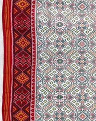 Red & White Manekchowk Patola Saree