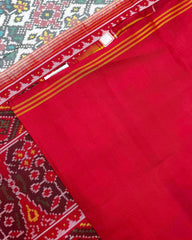 Red & White Navratan Patola Saree