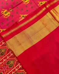 Red Narikunj Booty Patola Saree