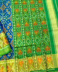 Green & Blue Navratan Patola Saree