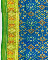 Green & Blue Navratan Patola Saree