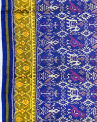 Blue Narikunj Patola Saree