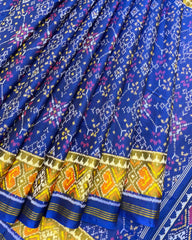 Blue Navratan Patola Saree