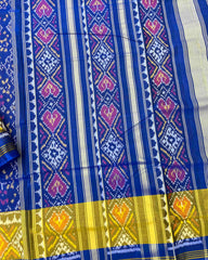 Blue Navratan Patola Saree