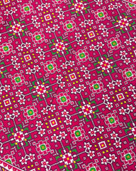 Pink Navratan Designer Patola Saree