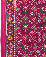 Pink Navratan Designer Patola Saree