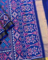 Blue & Sky Manekchowk Patola Saree