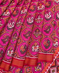 Pink & Small Circle Narikunj Patola Saree