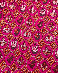 Pink & Small Circle Narikunj Patola Saree