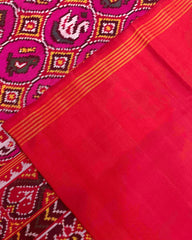 Pink & Small Circle Narikunj Patola Saree