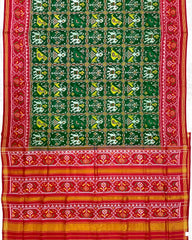 Red & Green Nariunj Patola Saree