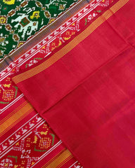 Red & Green Nariunj Patola Saree