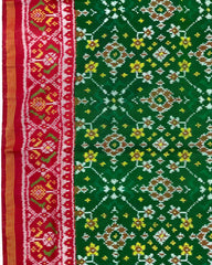 Red & Green Navratan Patola Saree