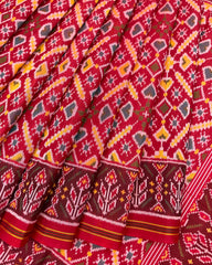 Red Manekchowk Patola Saree