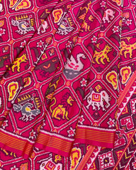 Pink Nariunj Patola Saree