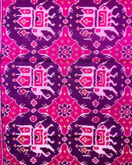 Pink & Purple Big Figure Chhabdi Elephant Patola Dupatta