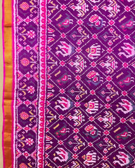 Pink & Purple Narikunj Patola Dupatta