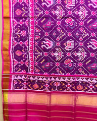 Pink & Purple Narikunj Patola Dupatta