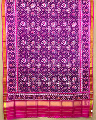 Pink & Purple Narikunj Patola Dupatta