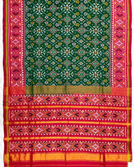 Red & Green Navratan Patola Saree